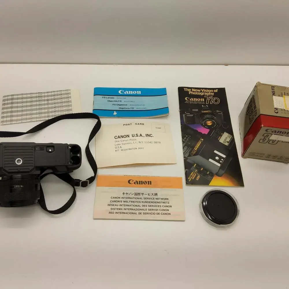 Canon T70 35mm Film SLR Camera Lot – FOR PARTS / REPAIR / AS-IS